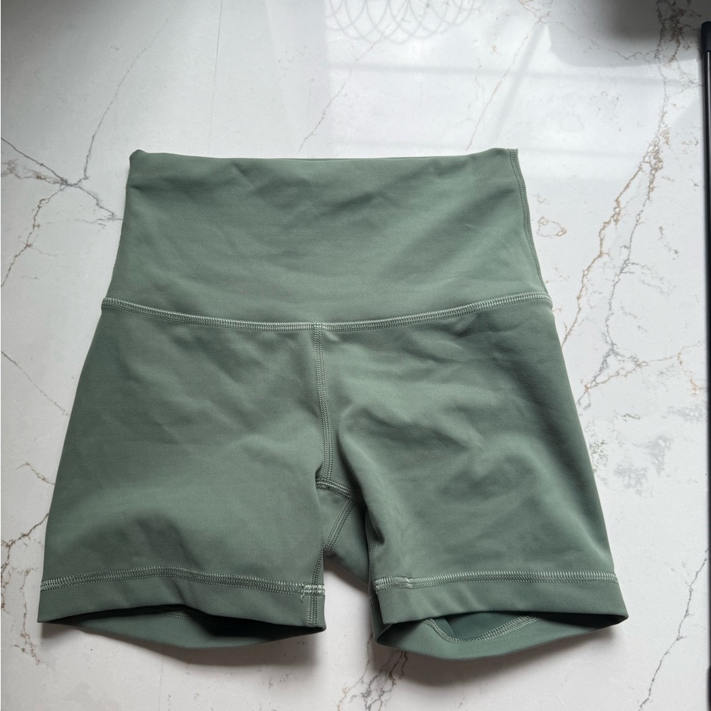 lululemon athletica Sage Green Bike Shorts